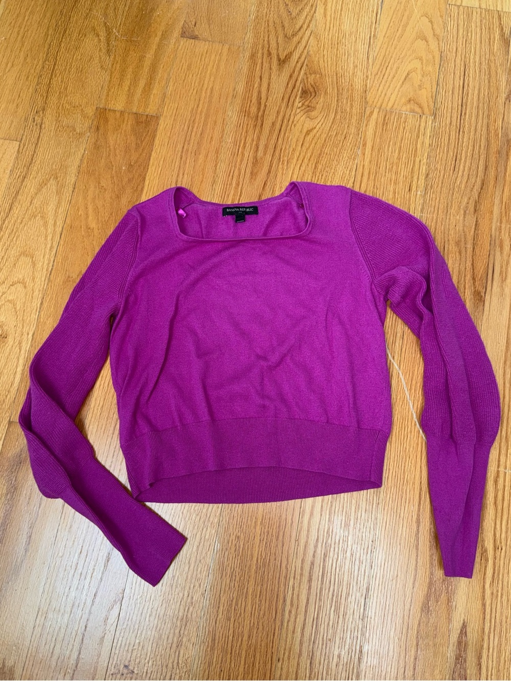 Banana Republic Magenta Crewneck Knit Sweater
